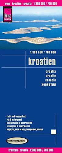 Reise Know-How Landkarte Kroatien (1:300.000 / 700.000): world mapping project