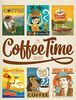 Coffee Time Kalender 2022, Wandkalender im Hochformat (50x66 cm) - Kaffee-Plakate im Retrostil, Illustrationen und Plakatmalerei, Kunstkalender