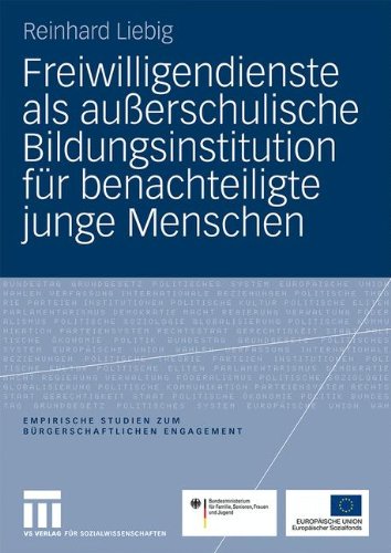 Freiwilligendienste als außerschulische Bildungsinstitution für benachteiligte junge Menschen: Machbarkeitsstudie in Auftrag gegeben und herausgegeben ... Studien zum bürgerschaftlichen Engagement)