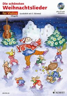 Die schönsten Weihnachtslieder, Notenausg. m. Audio-CDs, Für Violine, m. Audio-CD