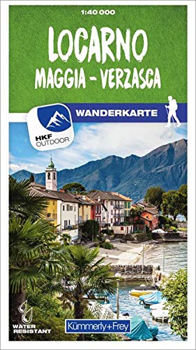 Locarno / Maggia - Verzasca 44 Wanderkarte 1:40 000 matt laminiert (Kümmerly+Frey Wanderkarten)
