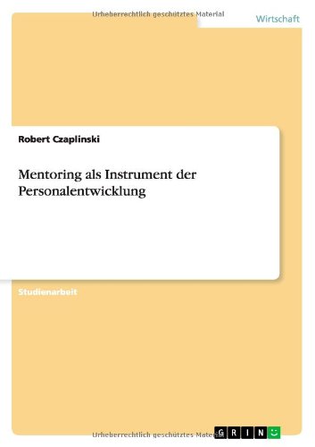 Mentoring als Instrument der Personalentwicklung