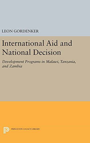 International Aid and National Decision: Development Programs in Malawi, Tanzania, and Zambia (Princeton Legacy Library)
