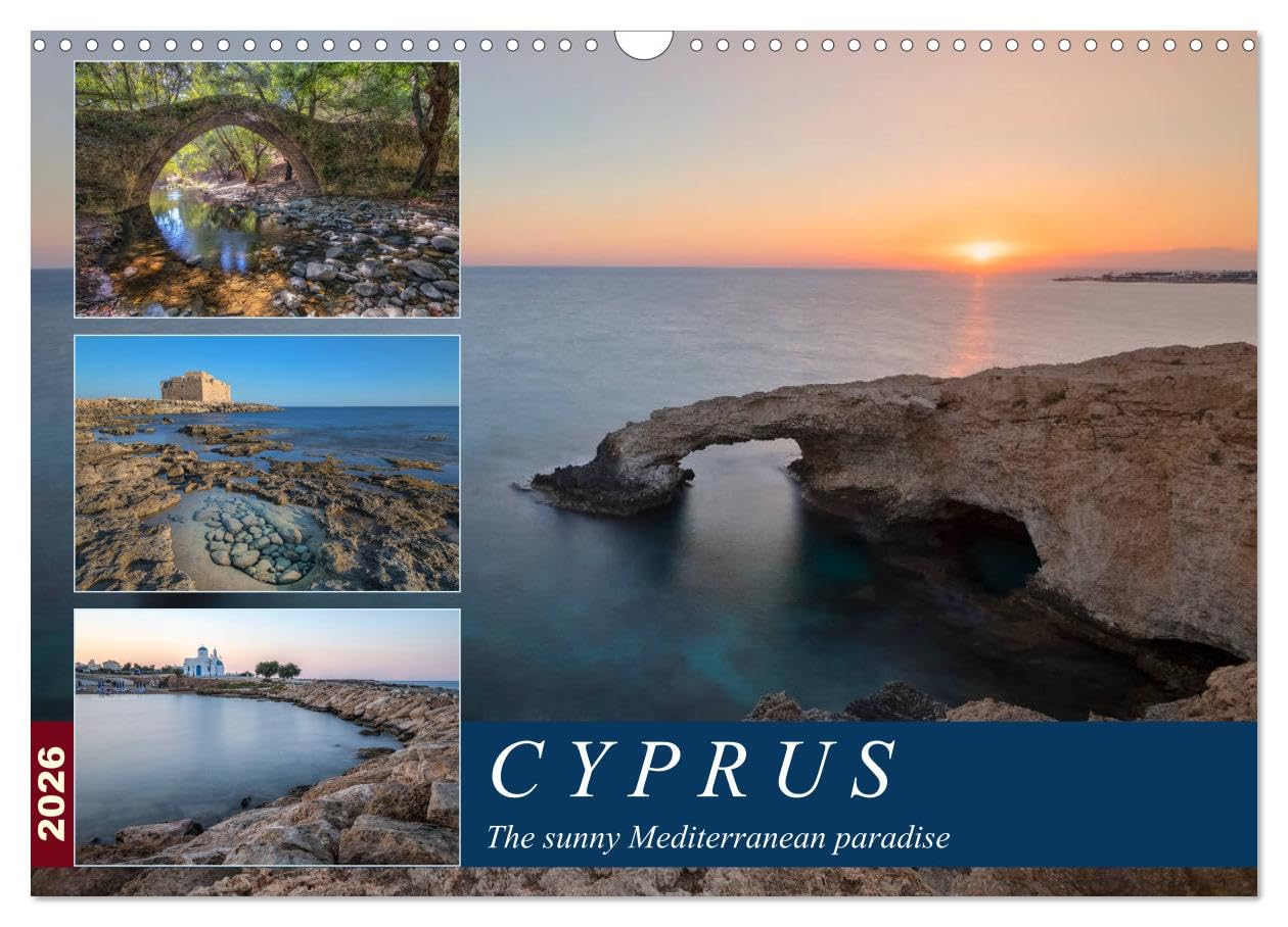 Cyprus, the sunny Mediterranean paradise (Wall Calendar 2026 DIN A3 landscape), CALVENDO 12 Month Wall Calendar: Discover an island full of fascinating culture and landscapes.