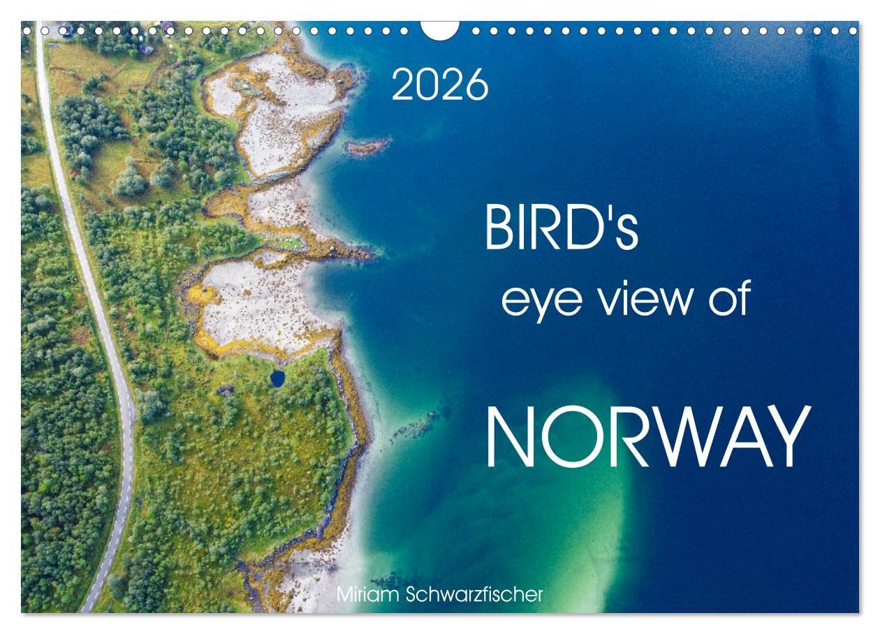 Bird's eye view of Norway (Wall Calendar 2026 DIN A3 landscape), CALVENDO 12 Month Wall Calendar: Norway from above