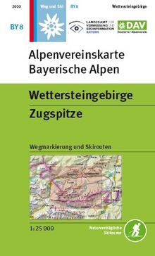 Bayerische Alpen 08. Wettersteingebirge, Zugspitze 1 : 25 000: Mit Wegmarkierungen und Skirouten | Buch | Zustand sehr gut
