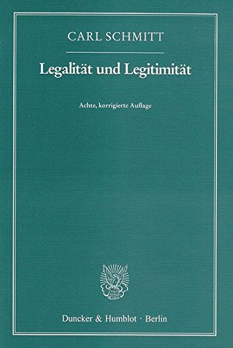 Legalität und Legitimität - Carl Schmitt Kartoniert (TB)