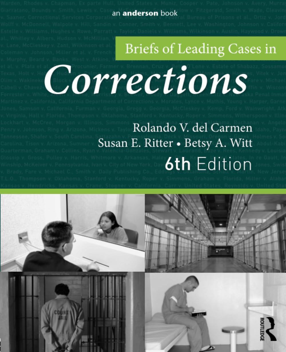 Briefs of Leading Cases in Corrections