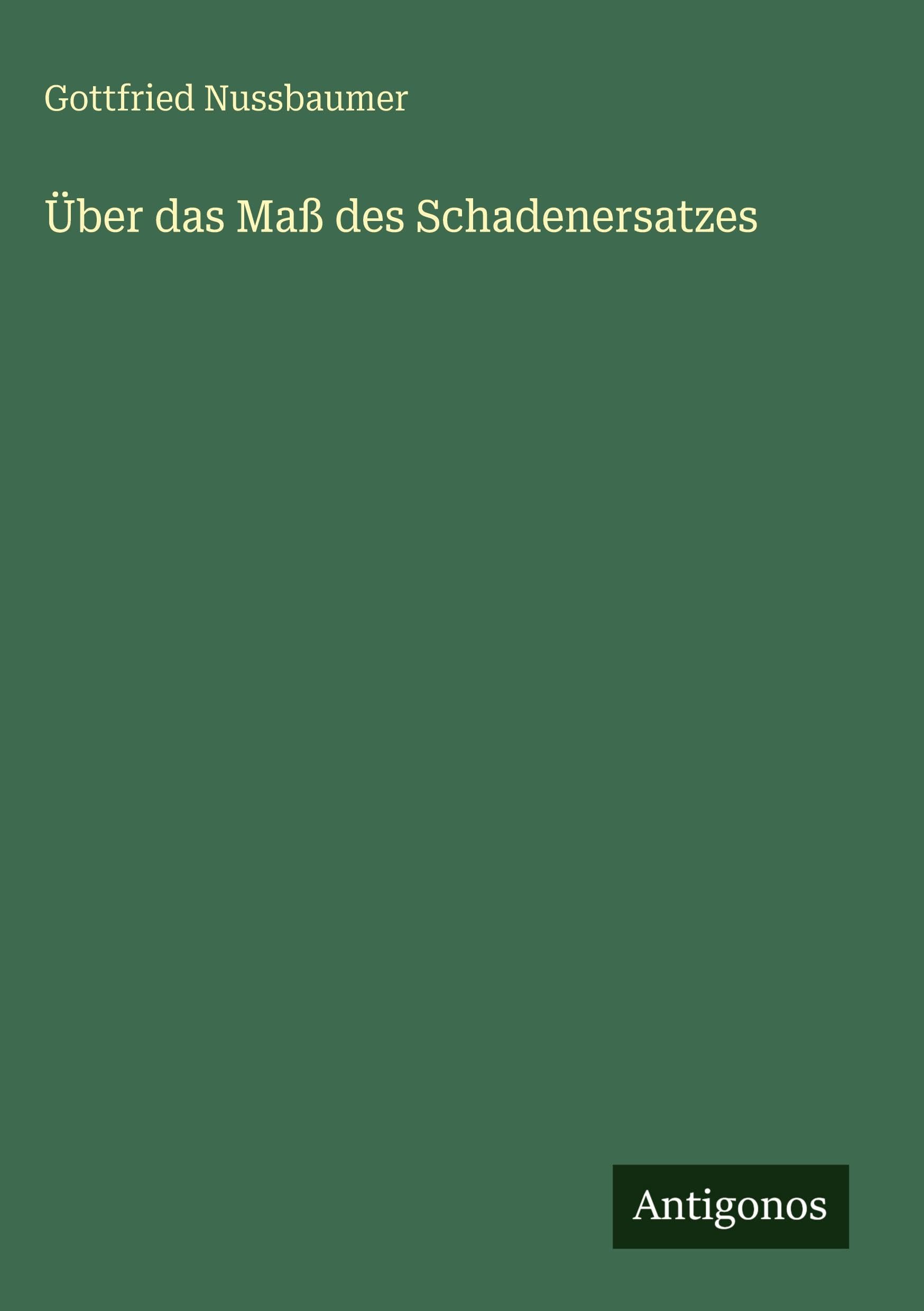 Über das Maß des Schadenersatzes
