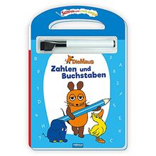 Trötsch Die Maus Schreib und wisch weg Pappenbuch Zahlen und Buchstaben: Übungsheft Lernheft Vorschule Grundschule