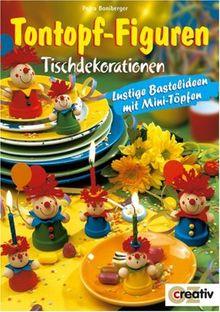 Tontopf-Figuren. Tischdekorationen