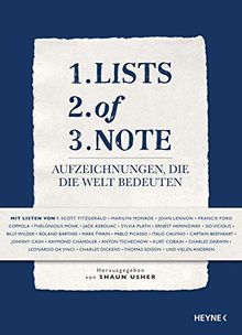 Lists of Note: Aufzeichnungen, die die Welt bedeuten