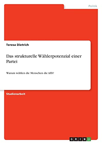 Das strukturelle Wählerpotenzial einer Partei: Warum wählen die Menschen die AfD?