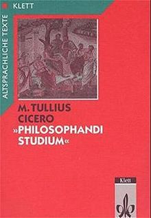 'Philosophandi Studium', Tl.1, Textauswahl mit Wort- und Sacherläuterungen (Altsprachliche Texte Latein)