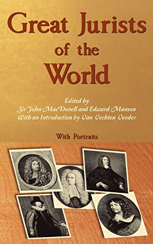 Great Jurists of the World. (Continental Legal History Series)