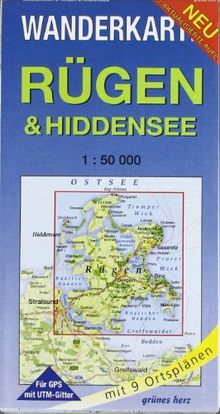 Ra1 4gen Hiddensee 1 50 000 Wanderkarte Mit Stralsund Mit