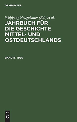 1966 (Jahrbuch für die Geschichte Mittel- und Ostdeutschlands)