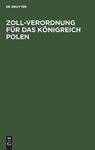 Zoll-Verordnung für das Königreich Polen