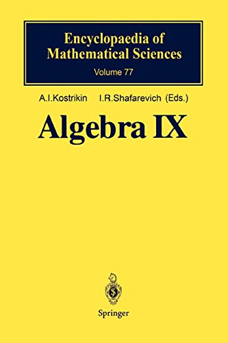 Algebra Ix: Finite Groups Of Lie Type Finite-Dimensional Division Algebras (Encyclopaedia of Mathematical Sciences, 77, Band 77)