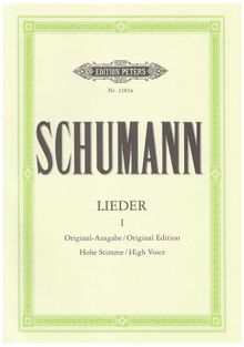 Lieder in 3 Bänden, Urtext, Band 1: Hohe Singstimme / (für Gesang und Klavier)