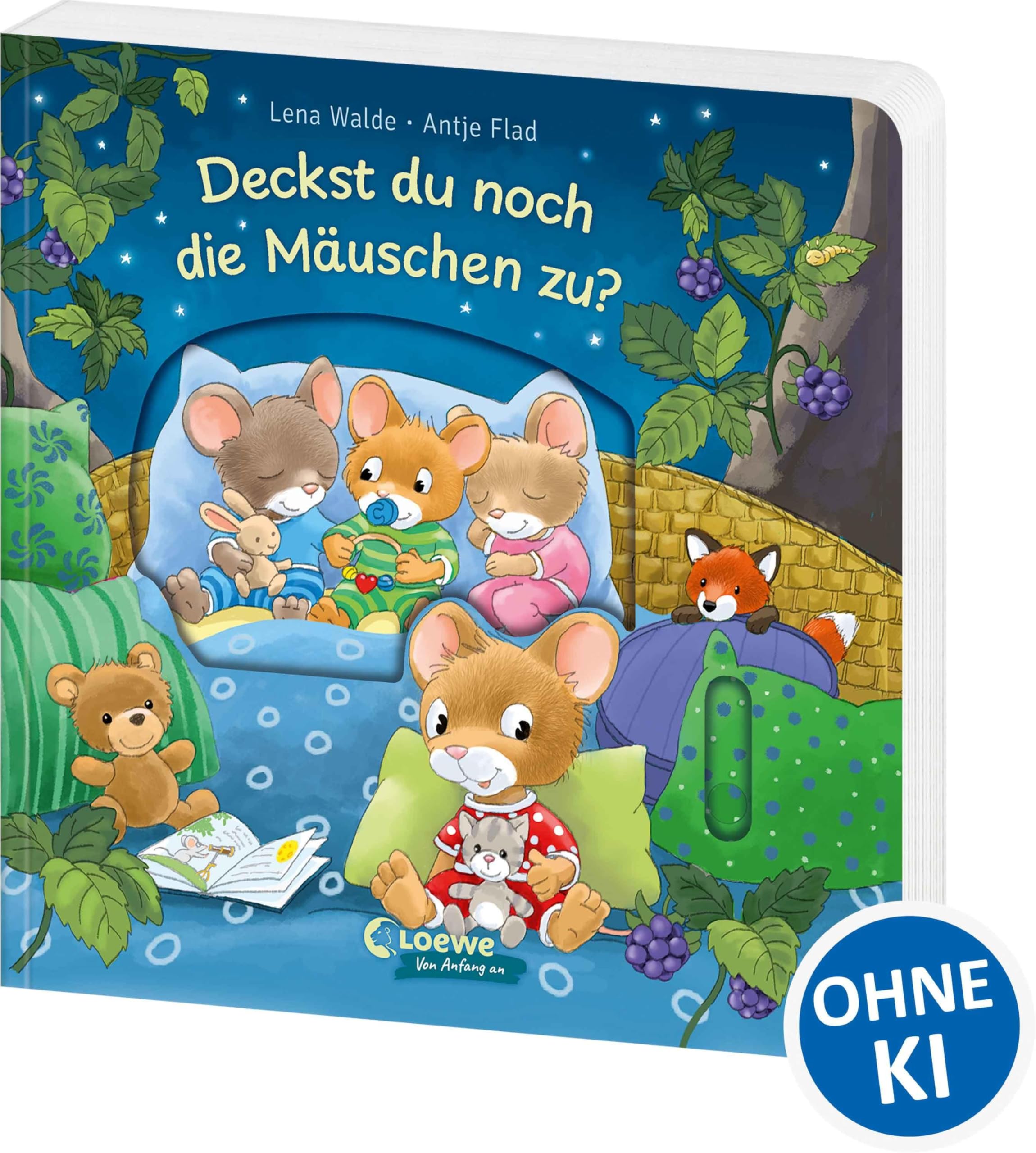 Deckst du noch die Mäuschen zu?: Mitmach-Pappbilderbuch zum Thema Gute Nacht für Kinder ab 2 Jahren - Mit vielen Spielelementen, Klappen und ... als Einschlafritual (Loewe von Anfang an)