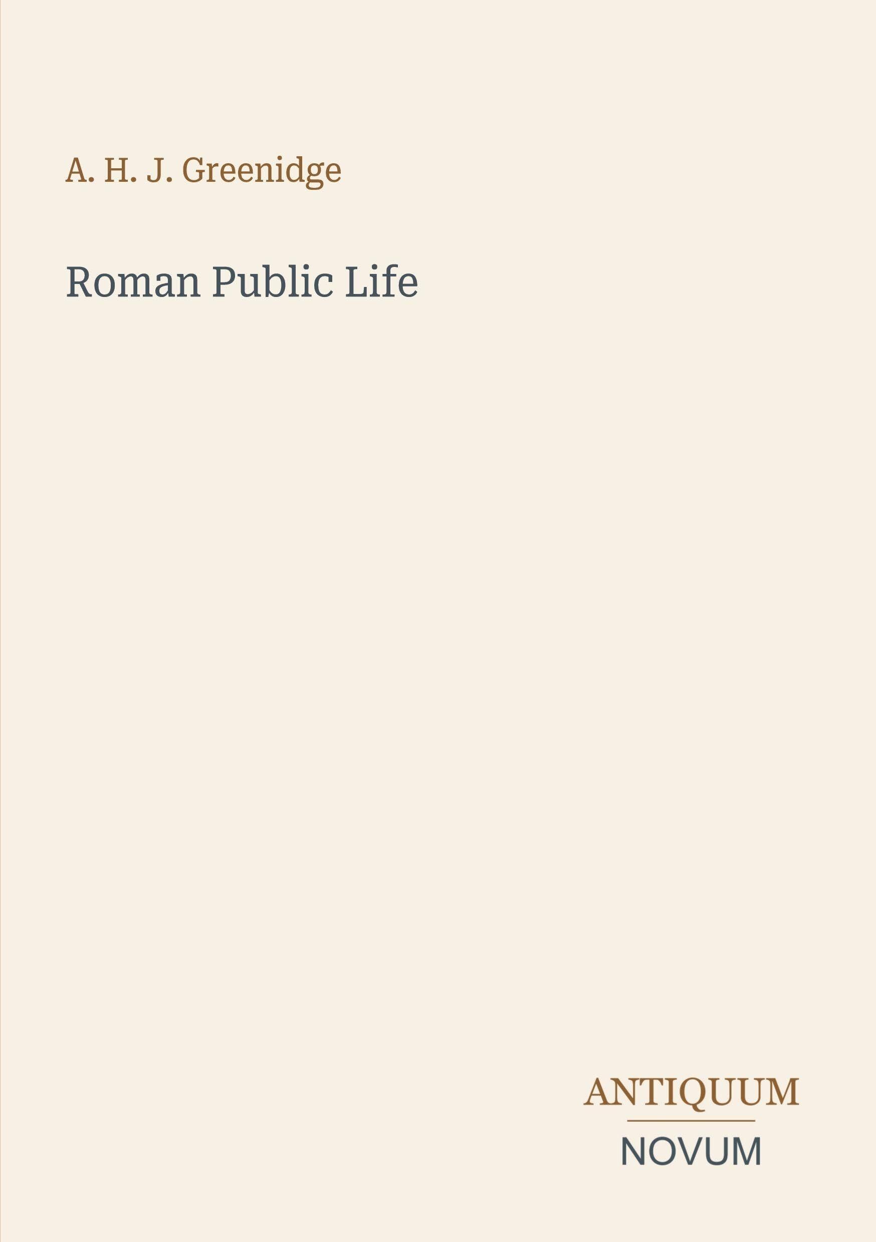Roman Public Life
