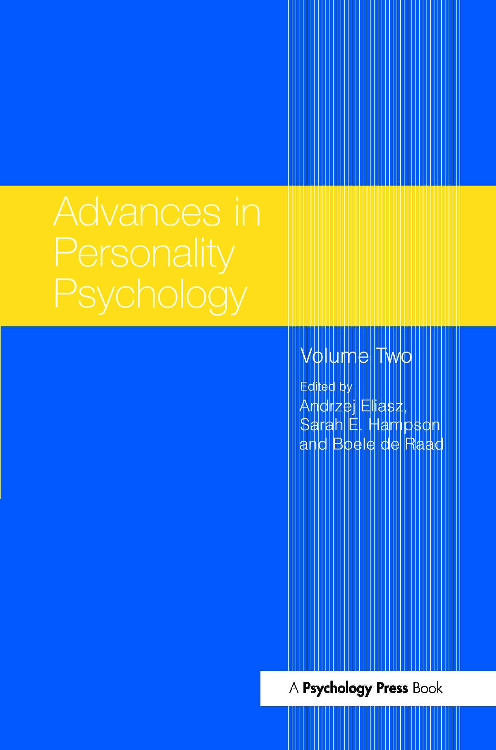 unbekannt Advances In Personality Psychology, Volume Ii (Advances In Personality Psychology, 2, Band 2)