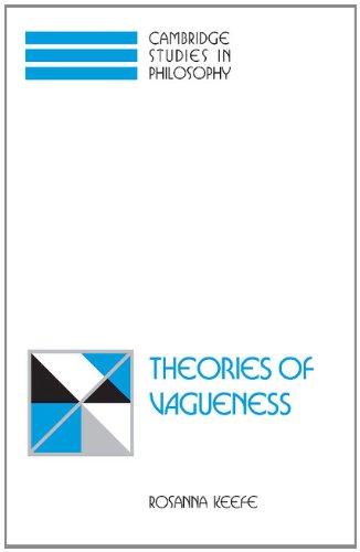 Rosanna Keefe Theories Of Vagueness (Cambridge Studies In Philosophy)