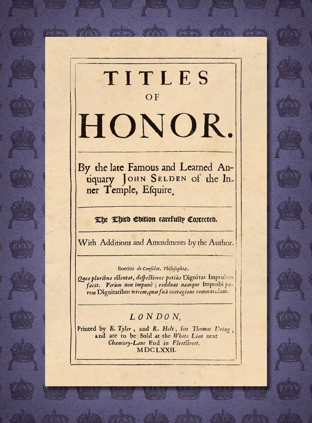 Titles of Honor [1672]