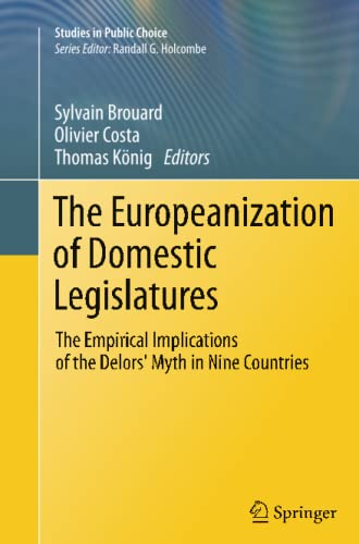 The Europeanization of Domestic Legislatures: The Empirical Implications of the Delors' Myth in Nine Countries (Studies in Public Choice)