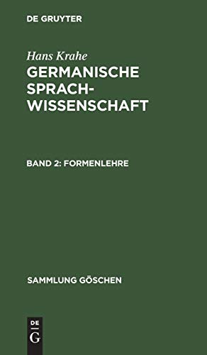 Formenlehre (Sammlung Göschen, 780, Band 780)