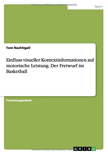 Einfluss visueller Kontextinformationen auf motorische Leistung. Der Freiwurf im Basketball