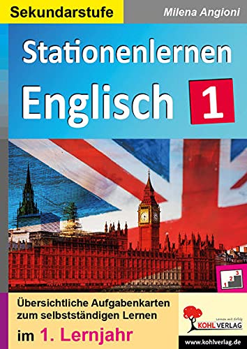 Stationenlernen Englisch / 1. Lernjahr: Übersichtliche Aufgabenkarten zum selbstständigen Lernen