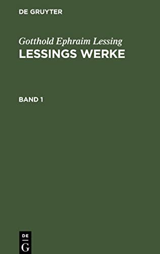 Lessings Werke, Band 1, Lessings Werke Band 1
