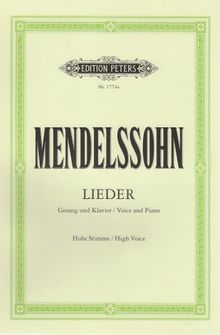 Lieder: Hohe Singstimme / Klavierauszug