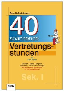 40 Vertretungsstunden für die Sekundarstufe I