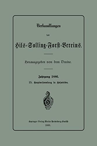 Verhandlungen des Hils-Solling-Forst-Vereins: Mit online files/update