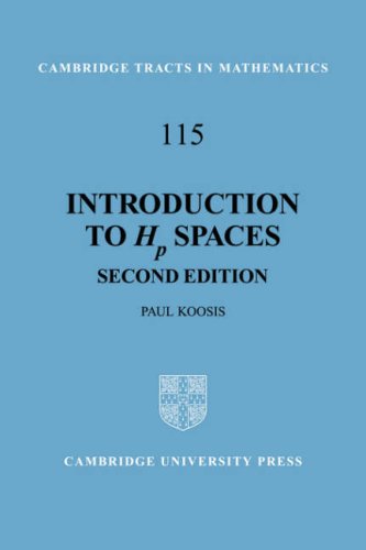 Intro to Hp Spaces 2ed (Cambridge Tracts in Mathematics, Band 115)