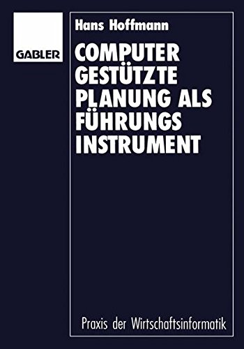 Computergestützte Planung als Führungsinstrument: Grundlagen - Konzept - Prototyp (Praxis der Wirtschaftsinformatik)
