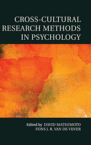 Cross-Cultural Research Methods in Psychology (Culture and Psychology)