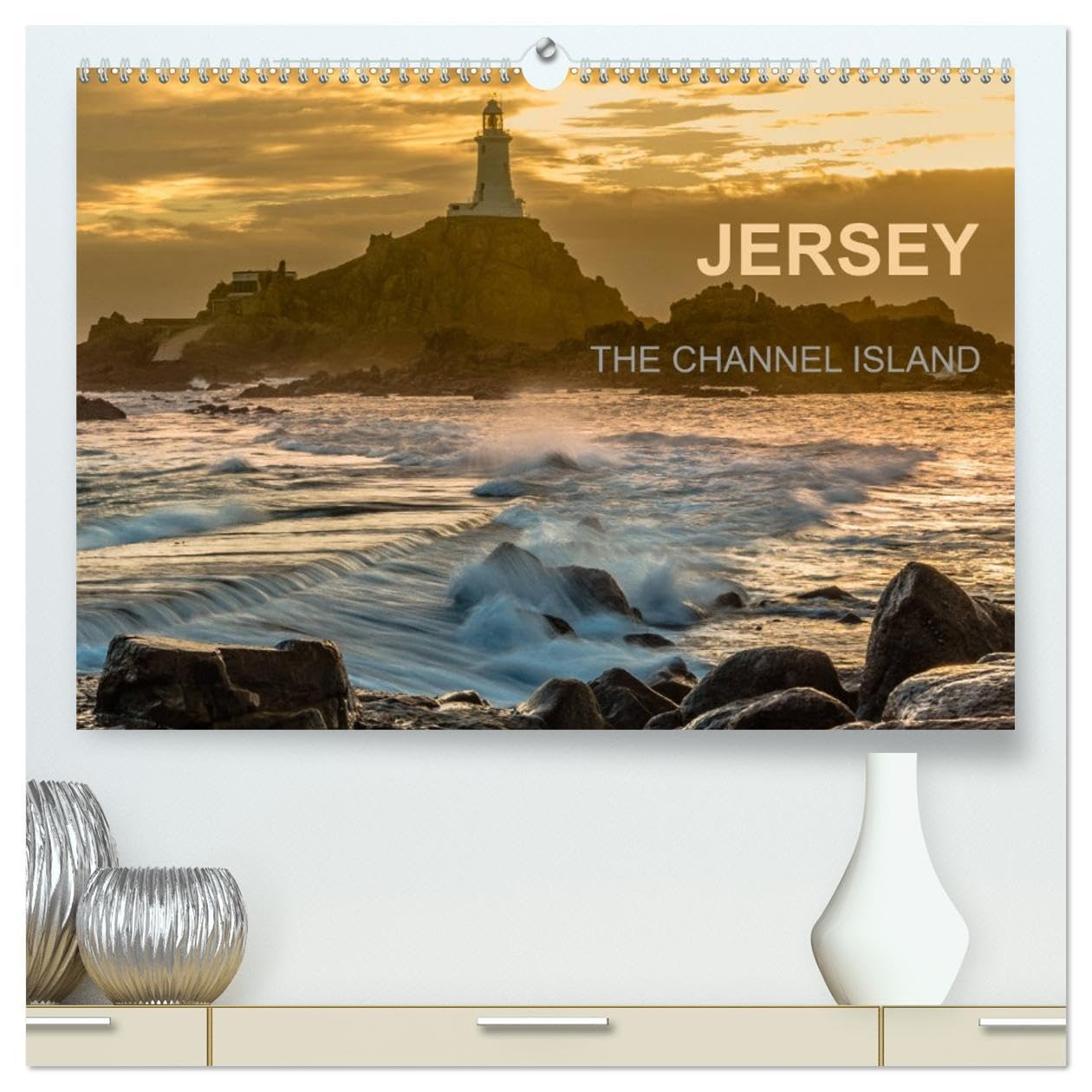 JERSEY THE CHANNEL ISLAND (High Quality Premium Wall Calendar 2026 DIN A2 landscape),CALVENDO 12 Month Wall Calendar: Discover impressive views of Jersey
