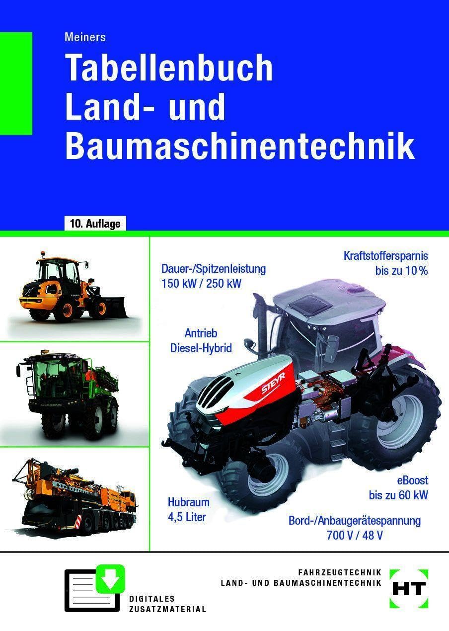 Tabellenbuch Land- und Baumaschinentechnik - Hermann Meiners Kartoniert (TB)