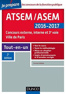 Concours ATSEM-ASEM 2016-2017 : externe, interne et 3e voie, Ville de Paris : tout-en-un