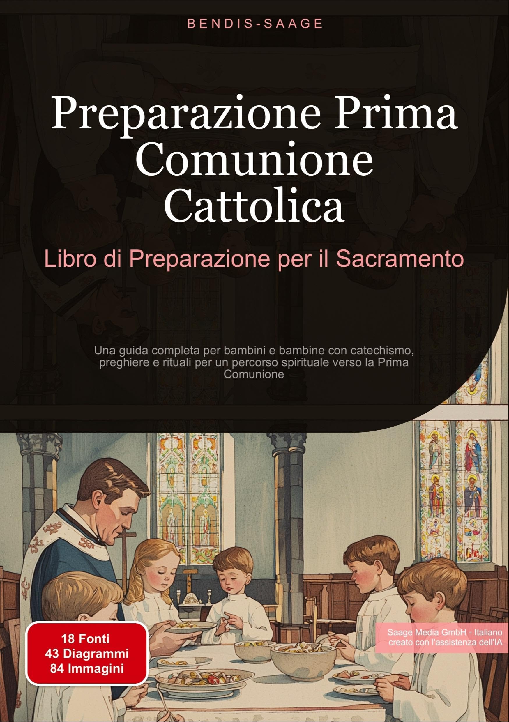 Preparazione Prima Comunione Cattolica: Libro di Preparazione per il Sacramento: Una guida completa per bambini e bambine con catechismo, preghiere e ... percorso spirituale verso la Prima Comunione