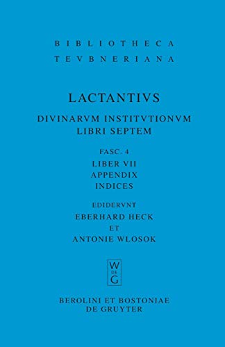 Liber VII: Appendix. Indices (Bibliotheca scriptorum Graecorum et Romanorum Teubneriana)