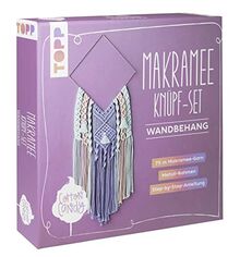 Makramee Knüpf-Set: Wandbehang: Anleitung und Material für einen Makramee-Wandbehang in angesagten Cotton-Candy-Farbtönen