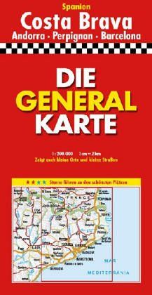 Generalkarte Costa Brava 1 : 200 000. Mit Stadtplänen, Bildern und Reiseführer (Marco Polo Regional Maps: Spain)