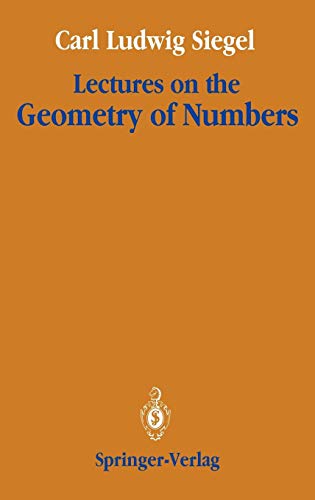 Lectures on the Geometry of Numbers
