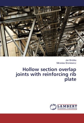 Hollow section overlap joints with reinforcing rib plate