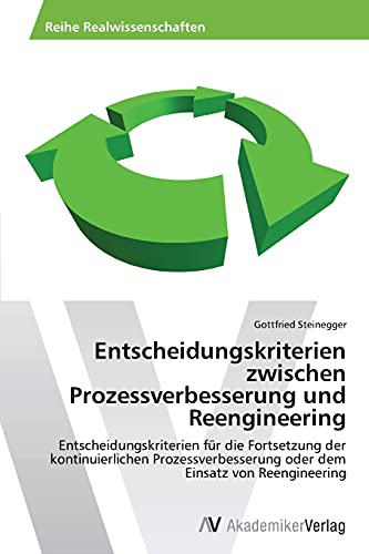 Entscheidungskriterien zwischen Prozessverbesserung und Reengineering: Entscheidungskriterien für die Fortsetzung der kontinuierlichen Prozessverbesserung oder dem Einsatz von Reengineering